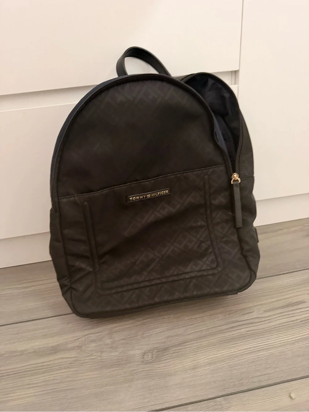 Tommy Hilfiger Black unisex Quilted Backpack